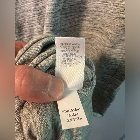 J. Jill Pure Pima Cotton Jersey Elevated Maxi Dress short sleeve  grey Medium - Picture 5 of 7